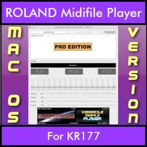 VERSATILE MIDIFILE PLAYER By PK PROFESSIONAL EDITION V 1  - FOR MAC - COMPUTER for ROLAND KR177 in MID format