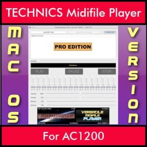 VERSATILE MIDIFILE PLAYER By PK PROFESSIONAL EDITION V 1  - FOR MAC - COMPUTER for TECHNICS AC1200 in MID format