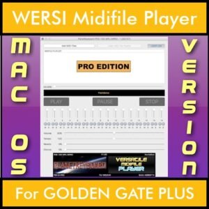 VERSATILE MIDIFILE PLAYER By PK PROFESSIONAL EDITION V 1  - FOR MAC - COMPUTER for WERSI GOLDEN GATE PLUS in MID format