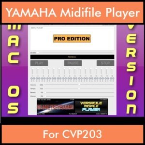 VERSATILE MIDIFILE PLAYER By PK PROFESSIONAL EDITION V 1  - FOR MAC - COMPUTER for YAMAHA CVP203 in MID format