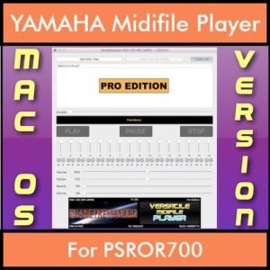 VERSATILE MIDIFILE PLAYER By PK PROFESSIONAL EDITION V 1  - FOR MAC - COMPUTER for YAMAHA PSROR700 in MID format