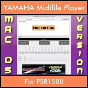 VERSATILE MIDIFILE PLAYER By PK PROFESSIONAL EDITION V 1  - FOR MAC - COMPUTER for YAMAHA PSR1500 in MID format