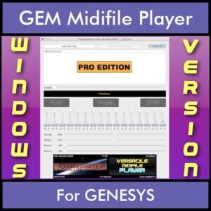 VERSATILE MIDIFILE PLAYER By PK PROFESSIONAL EDITION V 1  - FOR PC - COMPUTER for GEM GENESYS in MID format