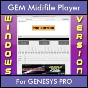 VERSATILE MIDIFILE PLAYER By PK PROFESSIONAL EDITION V 1  - FOR PC - COMPUTER for GEM GENESYS PRO in MID format