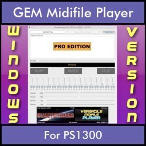 VERSATILE MIDIFILE PLAYER By PK PROFESSIONAL EDITION V 1  - FOR PC - COMPUTER for GEM PS1300 in MID format