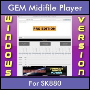 VERSATILE MIDIFILE PLAYER By PK PROFESSIONAL EDITION V 1  - FOR PC - COMPUTER for GEM SK880 in MID format