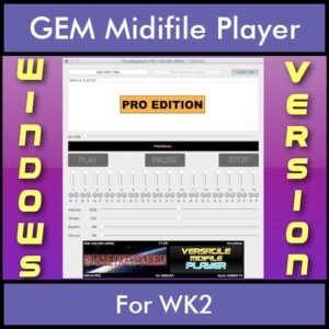 VERSATILE MIDIFILE PLAYER By PK PROFESSIONAL EDITION V 1  - FOR PC - COMPUTER for GEM WK2 in MID format