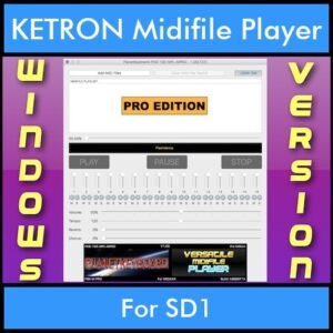 VERSATILE MIDIFILE PLAYER By PK PROFESSIONAL EDITION V 1  - FOR PC - COMPUTER for KETRON SD1 in MID format