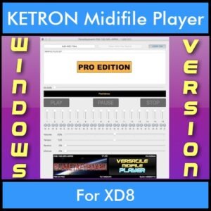 VERSATILE MIDIFILE PLAYER By PK PROFESSIONAL EDITION V 1  - FOR PC - COMPUTER for KETRON XD8 in MID format