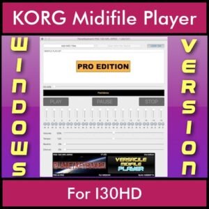 VERSATILE MIDIFILE PLAYER By PK PROFESSIONAL EDITION V 1  - FOR PC - COMPUTER for KORG I30HD in MID format