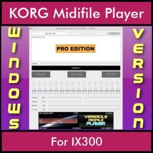 VERSATILE MIDIFILE PLAYER By PK PROFESSIONAL EDITION V 1  - FOR PC - COMPUTER for KORG IX300 in MID format