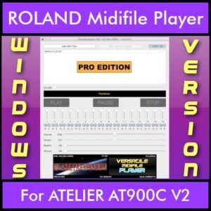 VERSATILE MIDIFILE PLAYER By PK PROFESSIONAL EDITION V 1  - FOR PC - COMPUTER for ROLAND ATELIER AT900C V2 in MID format