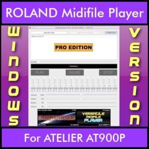 VERSATILE MIDIFILE PLAYER By PK PROFESSIONAL EDITION V 1  - FOR PC - COMPUTER for ROLAND ATELIER AT900P in MID format