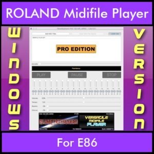 VERSATILE MIDIFILE PLAYER By PK PROFESSIONAL EDITION V 1  - FOR PC - COMPUTER for ROLAND E86 in MID format