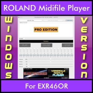 VERSATILE MIDIFILE PLAYER By PK PROFESSIONAL EDITION V 1  - FOR PC - COMPUTER for ROLAND EXR46OR in MID format