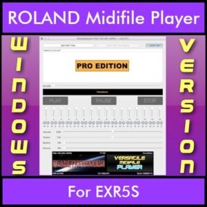 VERSATILE MIDIFILE PLAYER By PK PROFESSIONAL EDITION V 1  - FOR PC - COMPUTER for ROLAND EXR5S in MID format