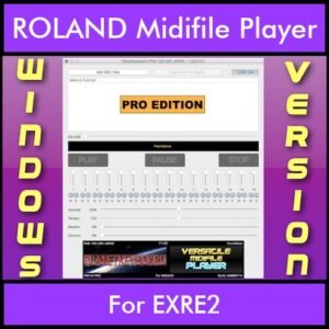 VERSATILE MIDIFILE PLAYER By PK PROFESSIONAL EDITION V 1  - FOR PC - COMPUTER for ROLAND EXRE2 in MID format