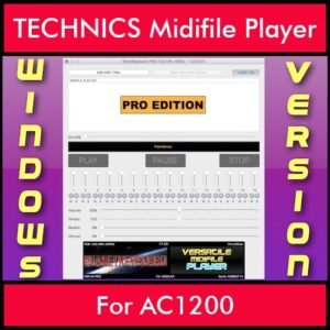 VERSATILE MIDIFILE PLAYER By PK PROFESSIONAL EDITION V 1  - FOR PC - COMPUTER for TECHNICS AC1200 in MID format