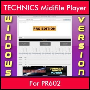 VERSATILE MIDIFILE PLAYER By PK PROFESSIONAL EDITION V 1  - FOR PC - COMPUTER for TECHNICS PR602 in MID format