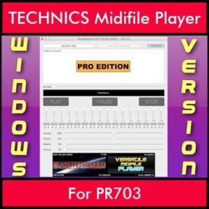 VERSATILE MIDIFILE PLAYER By PK PROFESSIONAL EDITION V 1  - FOR PC - COMPUTER for TECHNICS PR703 in MID format