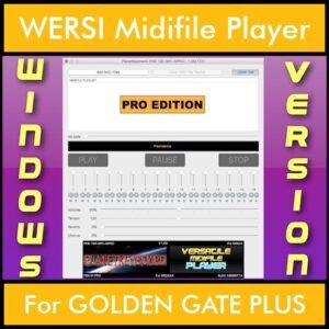 VERSATILE MIDIFILE PLAYER By PK PROFESSIONAL EDITION V 1  - FOR PC - COMPUTER for WERSI GOLDEN GATE PLUS in MID format