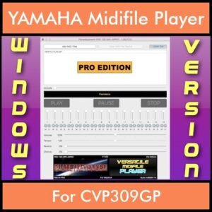 VERSATILE MIDIFILE PLAYER By PK PROFESSIONAL EDITION V 1  - FOR PC - COMPUTER for YAMAHA CVP309GP in MID format