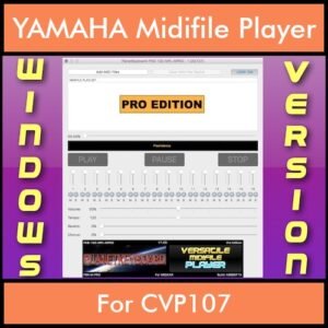 VERSATILE MIDIFILE PLAYER By PK PROFESSIONAL EDITION V 1  - FOR PC - COMPUTER for YAMAHA CVP107 in MID format