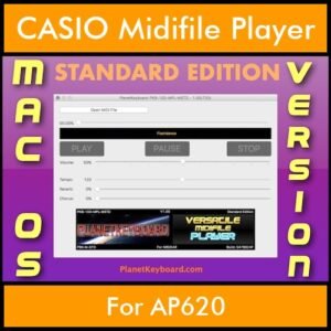 VERSATILE MIDIFILE PLAYER By PK STANDARD EDITION V 1  - FOR MAC - COMPUTER for CASIO AP620 in MID format