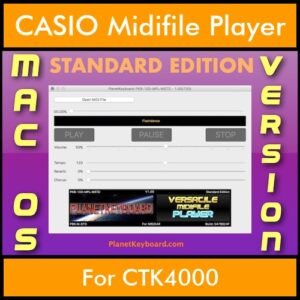 VERSATILE MIDIFILE PLAYER By PK STANDARD EDITION V 1  - FOR MAC - COMPUTER for CASIO CTK4000 in MID format