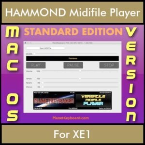 VERSATILE MIDIFILE PLAYER By PK STANDARD EDITION V 1  - FOR MAC - COMPUTER for HAMMOND XE1 in MID format