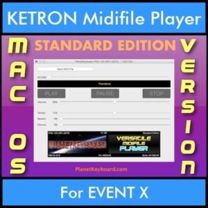 VERSATILE MIDIFILE PLAYER By PK STANDARD EDITION V 1  - FOR MAC - COMPUTER for KETRON EVENT X in MID format