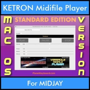 VERSATILE MIDIFILE PLAYER By PK STANDARD EDITION V 1  - FOR MAC - COMPUTER for KETRON MIDJAY in MID format