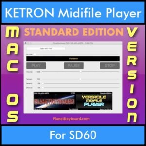 VERSATILE MIDIFILE PLAYER By PK STANDARD EDITION V 1  - FOR MAC - COMPUTER for KETRON SD60 in MID format