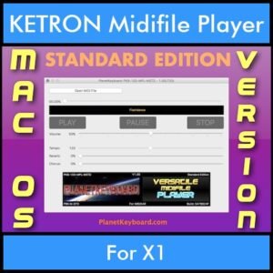 VERSATILE MIDIFILE PLAYER By PK STANDARD EDITION V 1  - FOR MAC - COMPUTER for KETRON X1 in MID format