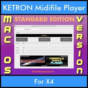 VERSATILE MIDIFILE PLAYER By PK STANDARD EDITION V 1  - FOR MAC - COMPUTER for KETRON X4 in MID format