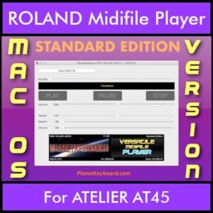 VERSATILE MIDIFILE PLAYER By PK STANDARD EDITION V 1  - FOR MAC - COMPUTER for ROLAND ATELIER AT45 in MID format