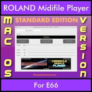 VERSATILE MIDIFILE PLAYER By PK STANDARD EDITION V 1  - FOR MAC - COMPUTER for ROLAND E66 in MID format