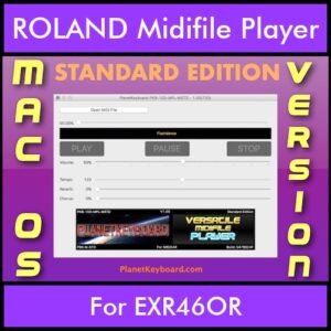 VERSATILE MIDIFILE PLAYER By PK STANDARD EDITION V 1  - FOR MAC - COMPUTER for ROLAND EXR46OR in MID format