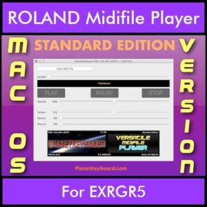 VERSATILE MIDIFILE PLAYER By PK STANDARD EDITION V 1  - FOR MAC - COMPUTER for ROLAND EXRGR5 in MID format