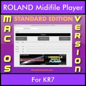 VERSATILE MIDIFILE PLAYER By PK STANDARD EDITION V 1  - FOR MAC - COMPUTER for ROLAND KR7 in MID format