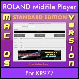 VERSATILE MIDIFILE PLAYER By PK STANDARD EDITION V 1  - FOR MAC - COMPUTER for ROLAND KR977 in MID format