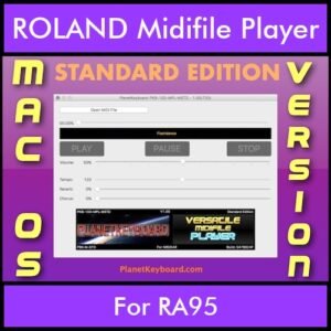 VERSATILE MIDIFILE PLAYER By PK STANDARD EDITION V 1  - FOR MAC - COMPUTER for ROLAND RA95 in MID format