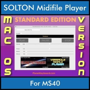 VERSATILE MIDIFILE PLAYER By PK STANDARD EDITION V 1  - FOR MAC - COMPUTER for SOLTON MS40 in MID format