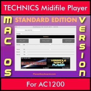 VERSATILE MIDIFILE PLAYER By PK STANDARD EDITION V 1  - FOR MAC - COMPUTER for TECHNICS AC1200 in MID format