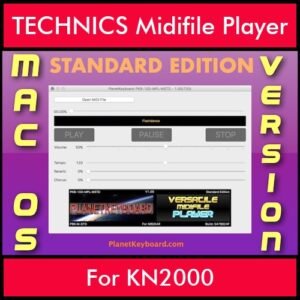 VERSATILE MIDIFILE PLAYER By PK STANDARD EDITION V 1  - FOR MAC - COMPUTER for TECHNICS KN2000 in MID format