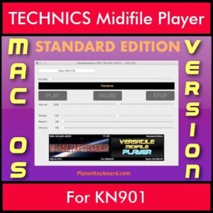 VERSATILE MIDIFILE PLAYER By PK STANDARD EDITION V 1  - FOR MAC - COMPUTER for TECHNICS KN901 in MID format