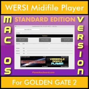 VERSATILE MIDIFILE PLAYER By PK STANDARD EDITION V 1  - FOR MAC - COMPUTER for WERSI GOLDEN GATE 2 in MID format