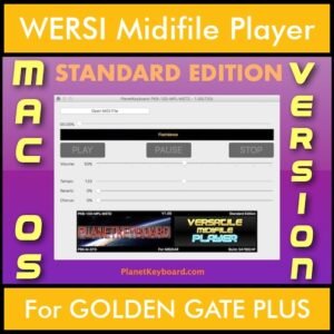 VERSATILE MIDIFILE PLAYER By PK STANDARD EDITION V 1  - FOR MAC - COMPUTER for WERSI GOLDEN GATE PLUS in MID format