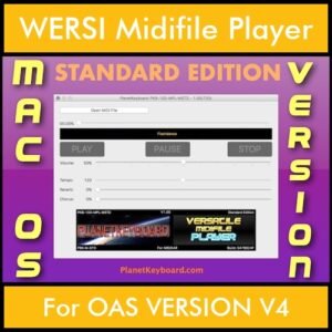 VERSATILE MIDIFILE PLAYER By PK STANDARD EDITION V 1  - FOR MAC - COMPUTER for WERSI OAS VERSION V4 in MID format