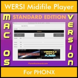 VERSATILE MIDIFILE PLAYER By PK STANDARD EDITION V 1  - FOR MAC - COMPUTER for WERSI PHONX in MID format